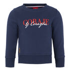 Sudadera Ni&ntilde;o Coraje Y Coraz&oacute;n Rojiblanco